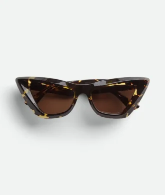 Angle Acetate Pointed Cat Eye Sunglasses