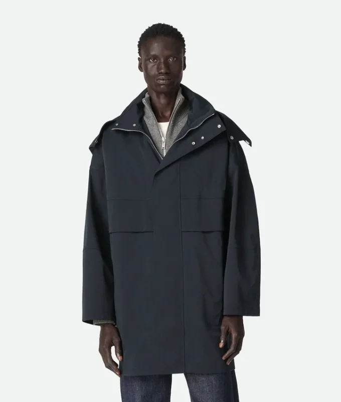 Bonded Tech Wool Hooded Parka