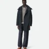 Bonded Tech Wool Hooded Parka