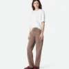Brown Straight Jeans