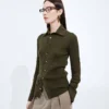 Cashmere and Silk Rib Shirt