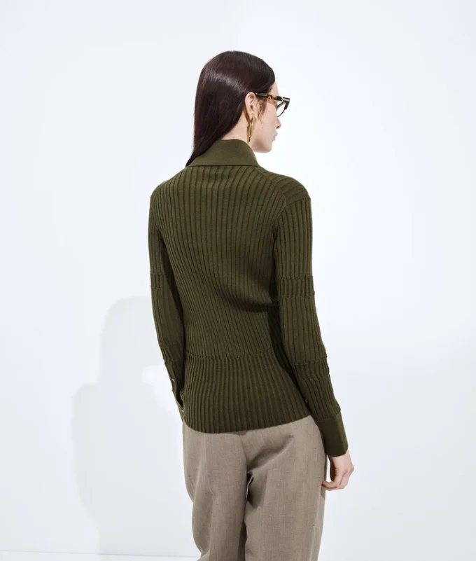 Cashmere and Silk Rib Shirt