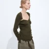 Cashmere and Silk Rib Sweater