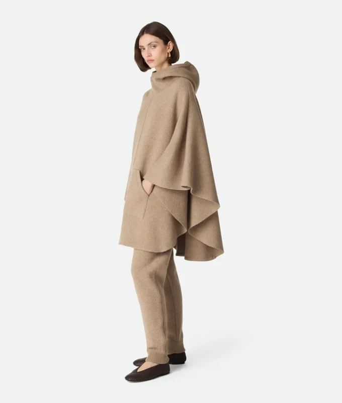 Cashmere Hooded Cape