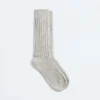Cashmere Ribbed Socks