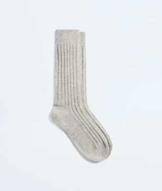 Cashmere Ribbed Socks