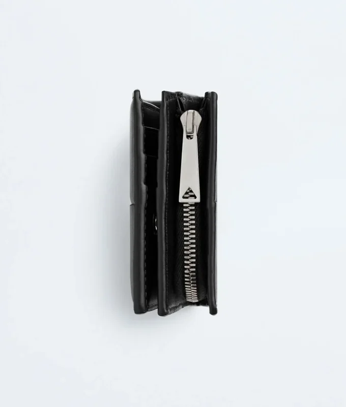 Cassette Small Bi-Fold Wallet with Zip