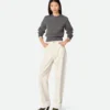 Colored Turned up Jeans