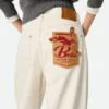 Colored Turned up Jeans