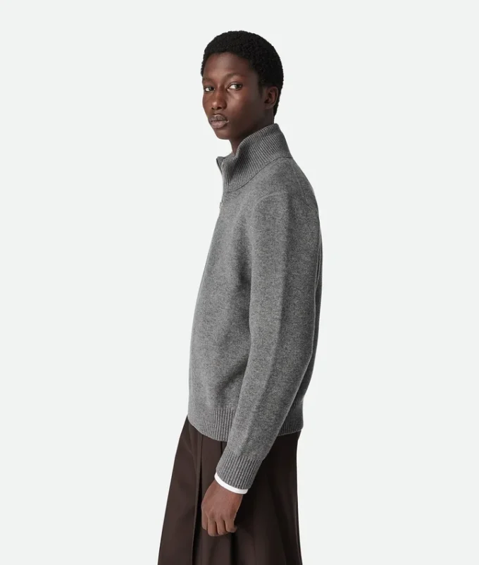 Compact Cashmere Zip up Jumper