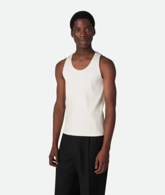 Compact Cotton Rib Jersey Tank Top
