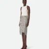 Cotton and Linen Stripe Skirt