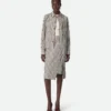 Cotton and Linen Stripe Skirt