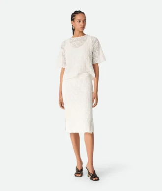 Cotton and Silk Fish Lace Skirt