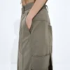 Cotton and Silk Gabardine Skirt