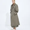 Cotton and Silk Gabardine Trench
