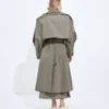 Cotton and Silk Gabardine Trench