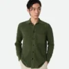Cotton Crochet Knit Shirt