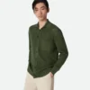 Cotton Crochet Knit Shirt