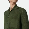 Cotton Crochet Knit Shirt