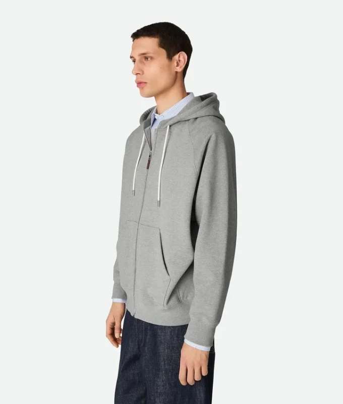Cotton Fleece Zip Hoodie