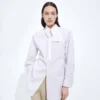 Cotton Oxford Belted Shirt