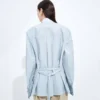 Cotton Oxford Belted Shirt