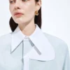 Cotton Oxford Belted Shirt