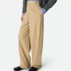 Cotton Twill Straight Trousers