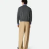 Cotton Twill Straight Trousers