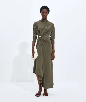 Crepe Viscose Jersey Dress