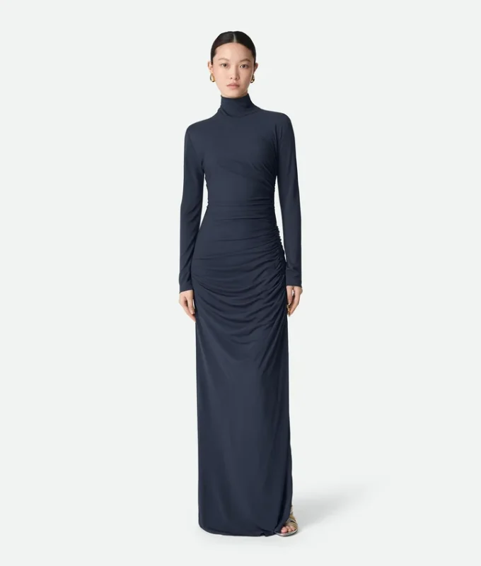 Crepe Viscose Jersey Dress