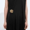 Crepe Viscose Jersey Dress