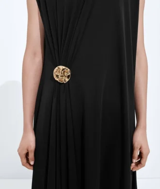 Crepe Viscose Jersey Dress