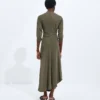 Crepe Viscose Jersey Dress