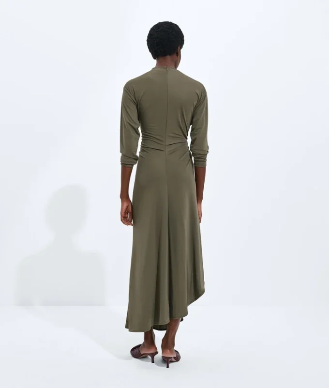 Crepe Viscose Jersey Dress