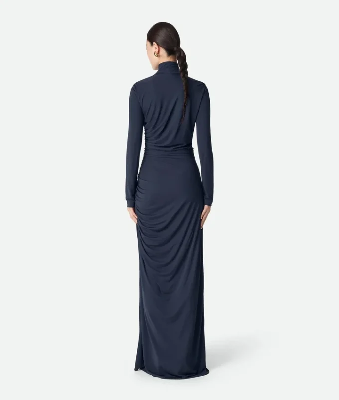 Crepe Viscose Jersey Dress
