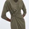 Crepe Viscose Jersey Dress