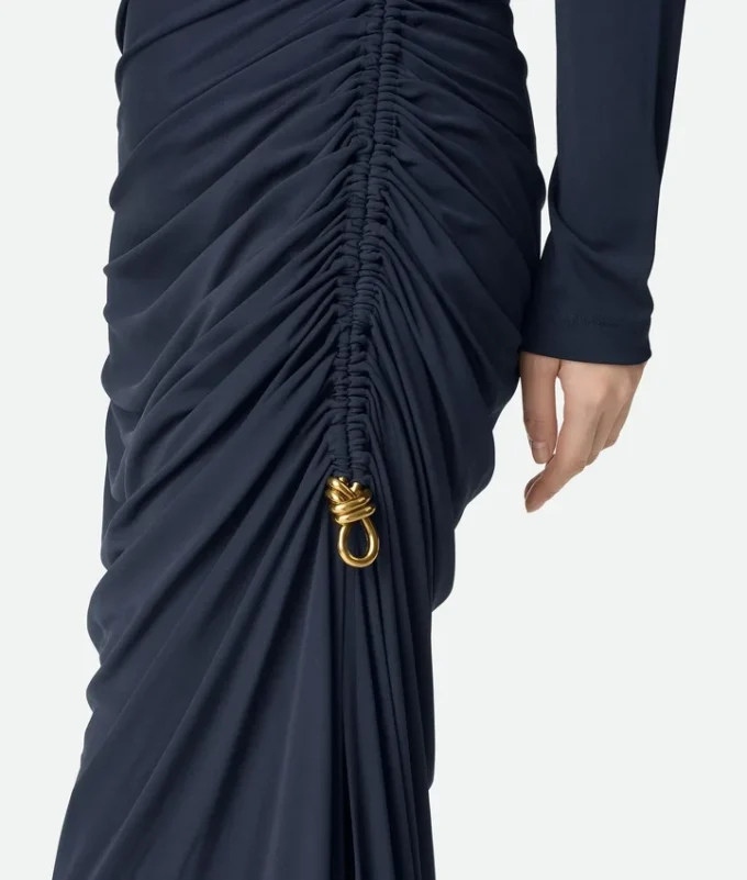 Crepe Viscose Jersey Dress