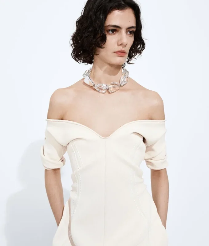 Double Crepe Dress