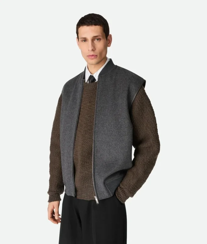 Double Face Wool Gilet