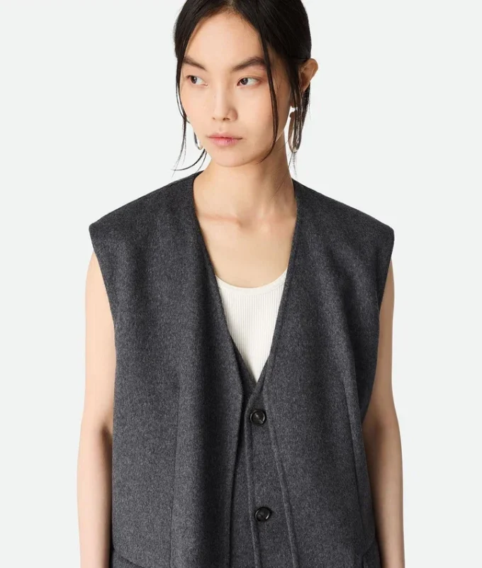 Double Face Wool Gilet