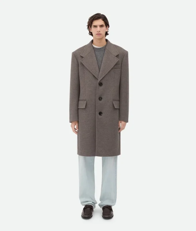 Double Wool and Cashmere Coat