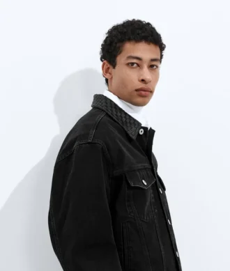 Faded Black Denim Jacket