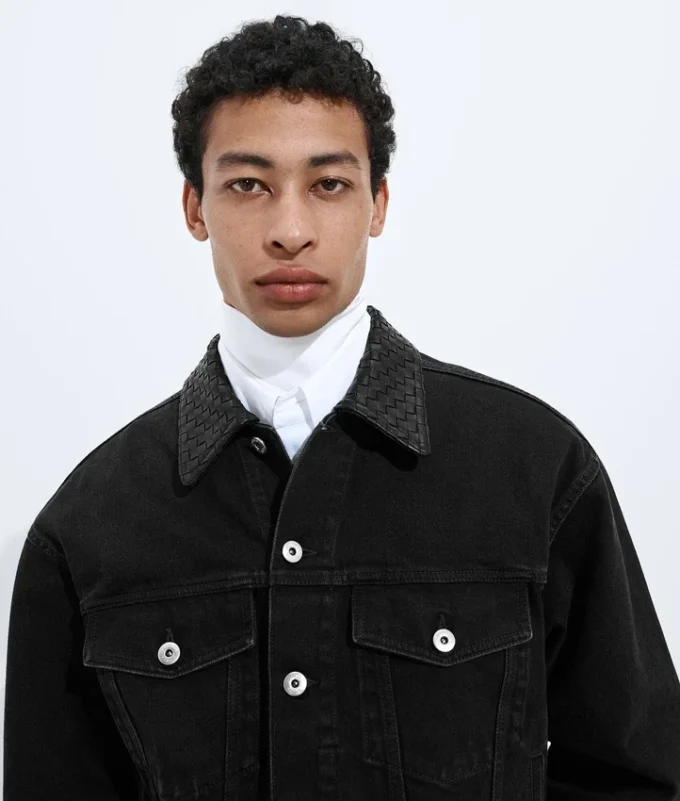 Faded Black Denim Jacket