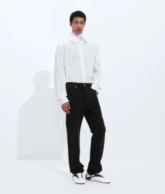 Faded Black Straight Leg Jeans