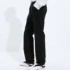 Faded Black Straight Leg Jeans