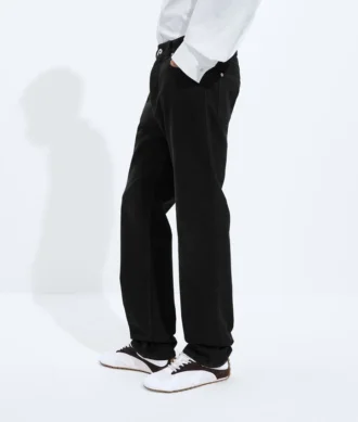 Faded Black Straight Leg Jeans