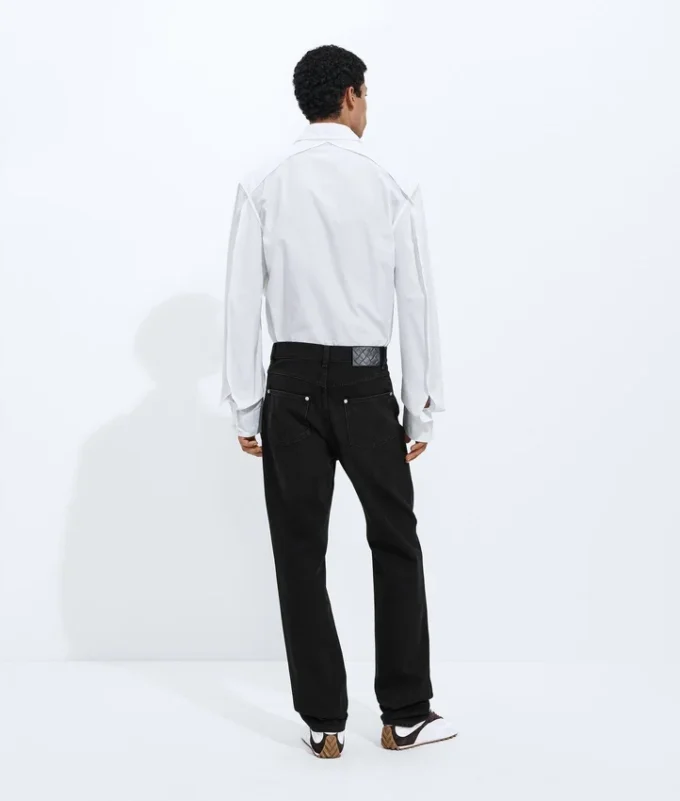 Faded Black Straight Leg Jeans