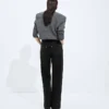 Faded Black Wide Leg Jeans
